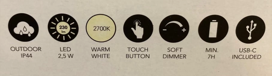 Elo Outdoor Tafellamp - Afbeelding 17