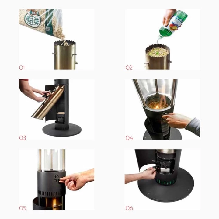 Core Terrasverwarmer Met Pellets - Afbeelding 7