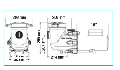 Hayward Tri Star Pomp MF - Afbeelding 2