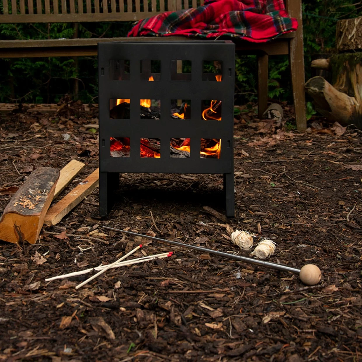 Moderne Vuurkorf Vierkant - Afbeelding 3