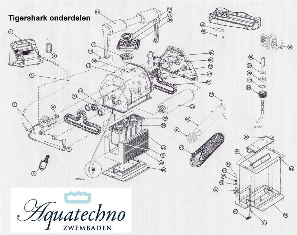 Hayward Tigershark As Roulement - Afbeelding 3