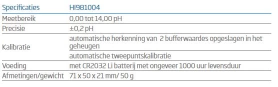 Hanna Zakformaat Ph Meter - Afbeelding 2